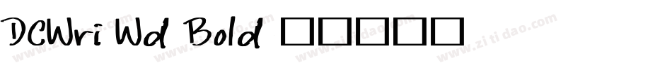 DCWri Wd Bold字体转换